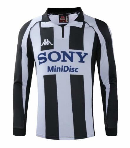 1997-98 Juventus Retro Long Sleeve Home Kit Soccer Jersey